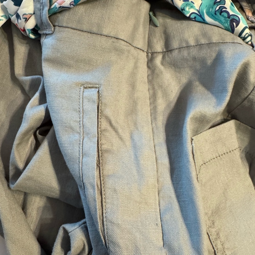 Anthropologie by ett twa Nias Belted Trousers Pants Linen Blend Size 6 - Picture 9 of 10